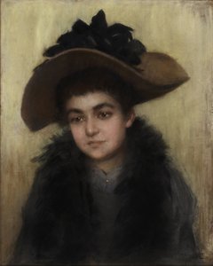 Miss Violet Armstrong, ca. 1910 (pastell) av Ruth Garrett